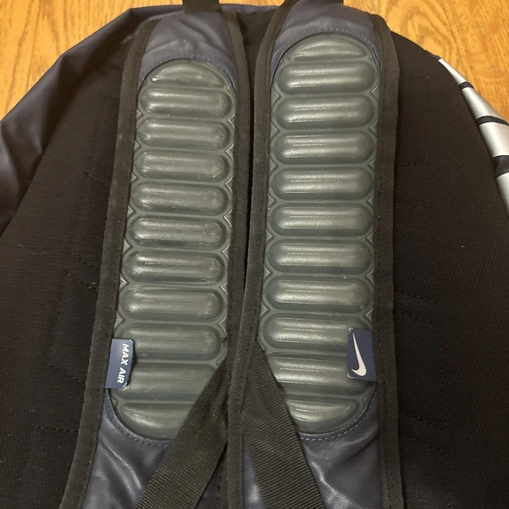 Nike Max Air Vapor Backpack High Vis Water Repellant Blue And Black Book Bag